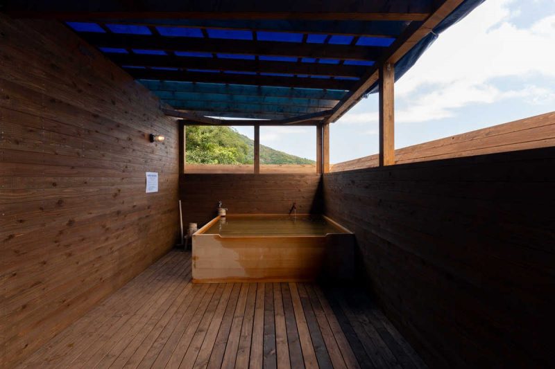 宇佐美城山公園キャンプ場の展望風呂