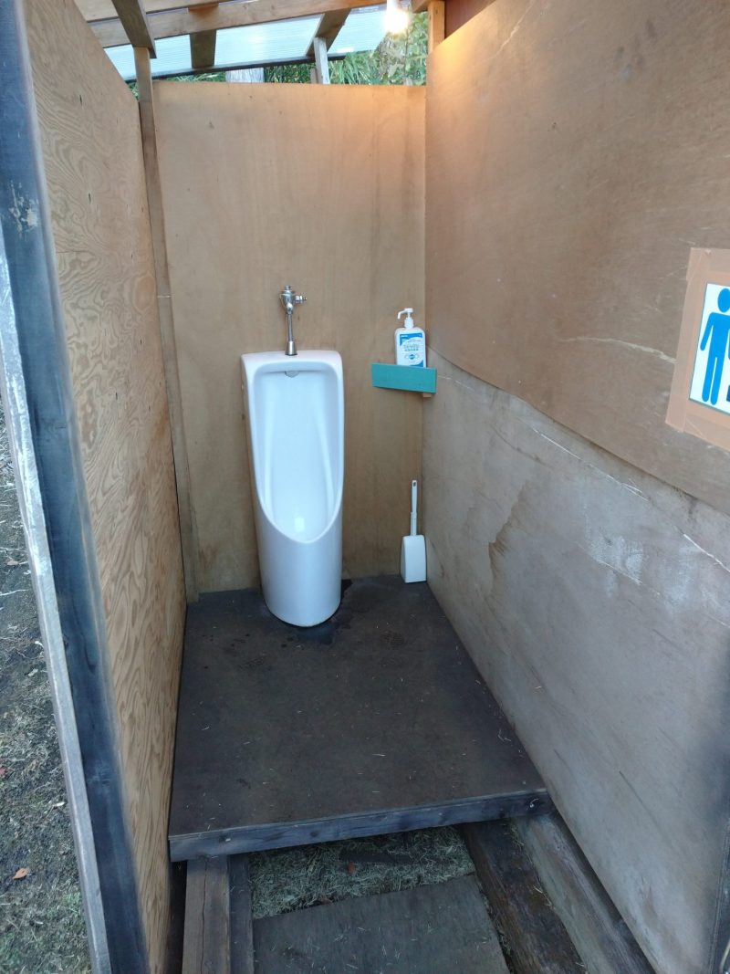 長田山荘キャンプ場トイレ