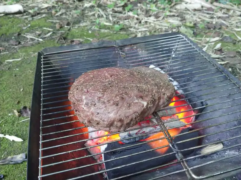キャンプステーキ焼き方
