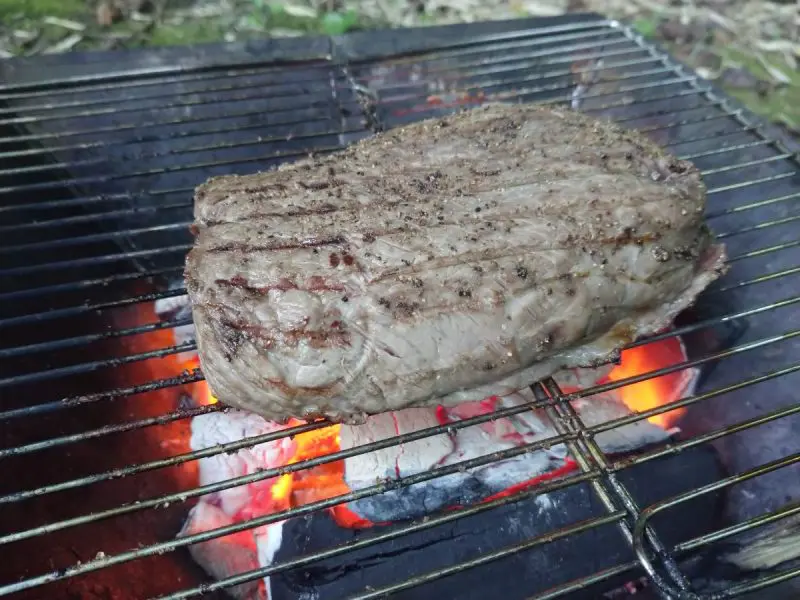 キャンプステーキの焼き方