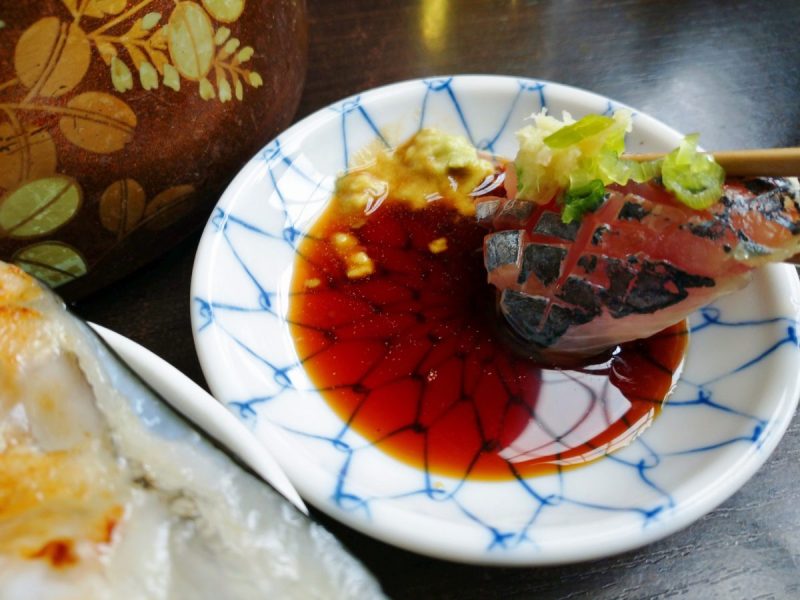 五反田海鮮丼五輪鮨のアジ